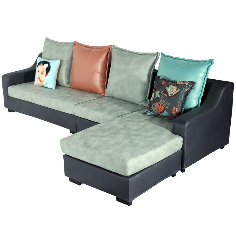 客厅流行实木沙发-流行中小户型沙发-新款布艺贵妃沙发3米(舒合SF-11)