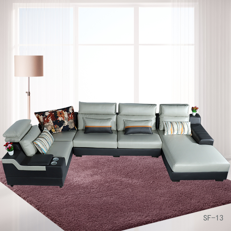 新款轻奢沙发科技布艺沙发-客厅流行多功能实木沙发-大户型沙发工厂价4米(舒合SF-13)